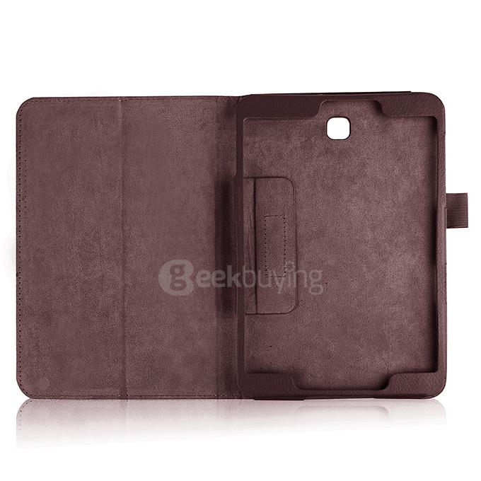 Foldable Leather Stand Cover Case with Holder For Samsung GALAXY Tab S2 8.0 Inch Tablets - Gray