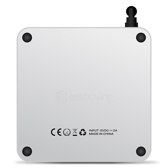 GTQ Android 5.1 4K Media Player S812 Quad Core 2G/8G 2.4G/5.8G WIFI Gigabit LAN Bluetooth4.0 H,265 HDMI OTG - White