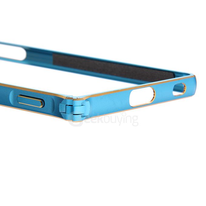 Lovemei Lightweight Aluminum Metal Bumper Case Protective Frame for Sony Xperia Z4 - Blue