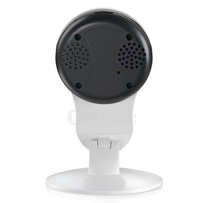 C200D Adjustable Mini Smart WiFi Wireless Camera Intelligent Two-way Audio Chatting Webcam with Alarm Function(EU Plug) - White