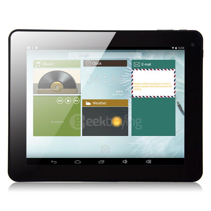 PiPO P1 P1+ Android 4.4 RK3288 Quad Core 1.8GHz 9.7 Inch 10000mAh Battery 2GB/16GB IPS Retina 2048*1536 Tablet PC GPS HDMI WiFi - Black+Gray