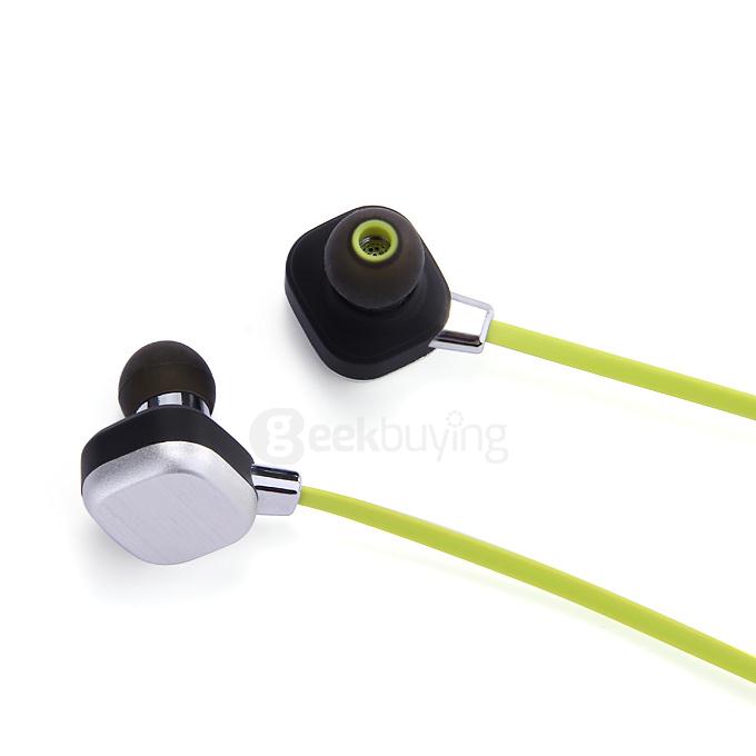 IP55 Wireless Bluetooth Earphone CSR 4.1 Voice Prompt Multipoint Music Headset Stereo Sports Earpiece with MIC - Yellow