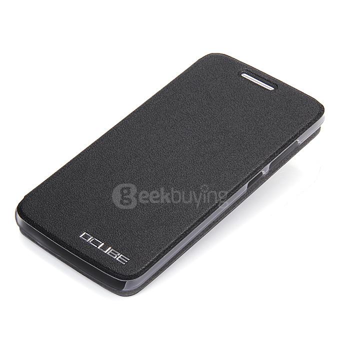 Protective Hard Cover Flip Stand Leather Case for Elephone P8000 Smartphone - Black