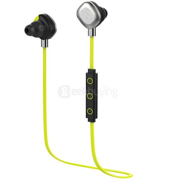 Morul U5 IPX7 NFC Swimming Stereo Earbuds Universal Wireless Bluetooth Headset BT4.1 Handfree Headphone With MIC -Yellow