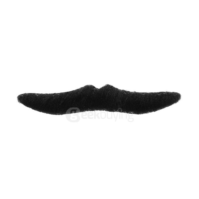 Novelty Funny Halloween Cosplay Costume Party Fake Mustaches - Black (12PCS/Pack)