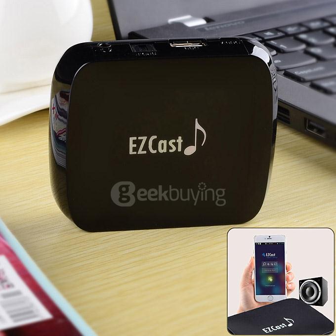M7 Wi-Fi Audio Music Streamer Receiver HD Media Box Wi-Fi Support Qplay DLAN AirPlay EZCast - Black
