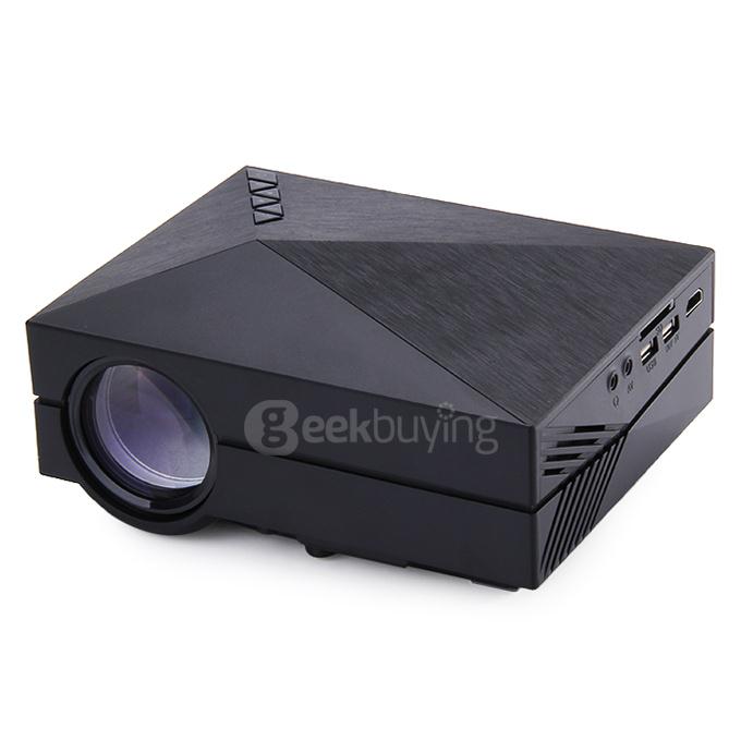 GM60 LED FHD Projector 1000LM 1080P Multimedia Player USB SD VGA HDMI AV for Home Office Outdoor