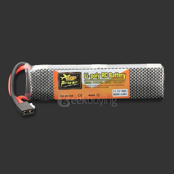 ZOP Power 11.1V 8000MAH 30C Lipo Battery TRX Plug