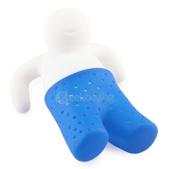 Portable Creative Silicon Mr Tea Infuser Tea Bag Holder 5Pcs - Mixed Color