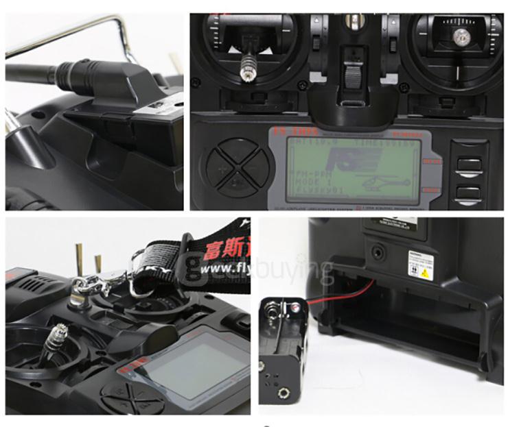 Upgraded FlySky FS-TH9XB 2.4G 9CH Transmitter With FS-R9B RM002 Mode 2