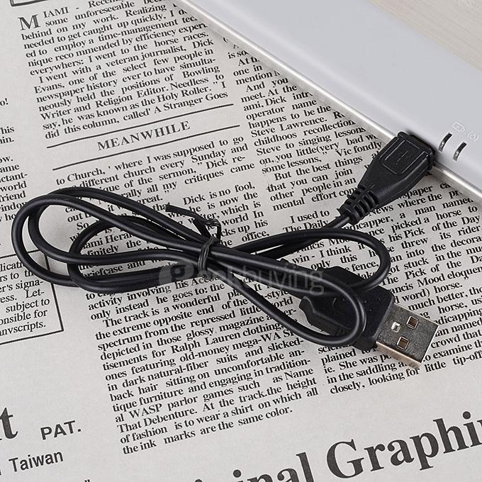 K77 Rechargeable Handheld Mini USB Bluetooth 3.0 80-Key Wireless Keyboard - White