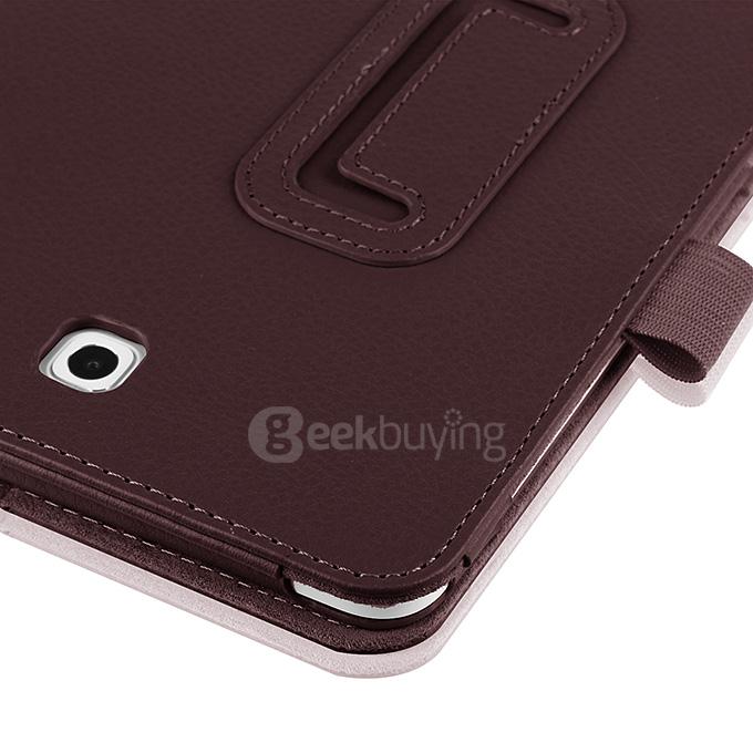 Foldable Leather Stand Cover Case with Holder For Samsung GALAXY Tab S2 8.0 Inch Tablets - Gray