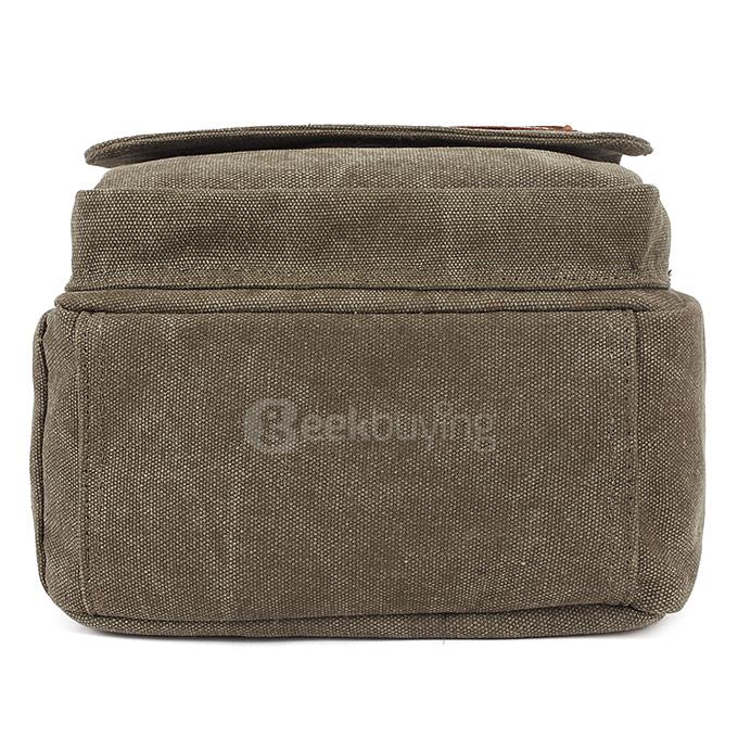 Kaukko YP197 Casual Men Crossbody Bag Vintage Single Shoulder Bag - Army Green