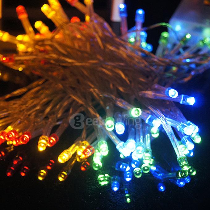 40 LED String Lights LED Strips Battery Operated Lamp For Bedroom Decoration Wedding Christmas Party - Rainbow