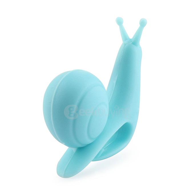 Attractive Cute Snail Shape Silicone Tea Bag Infuser Holder - Blue