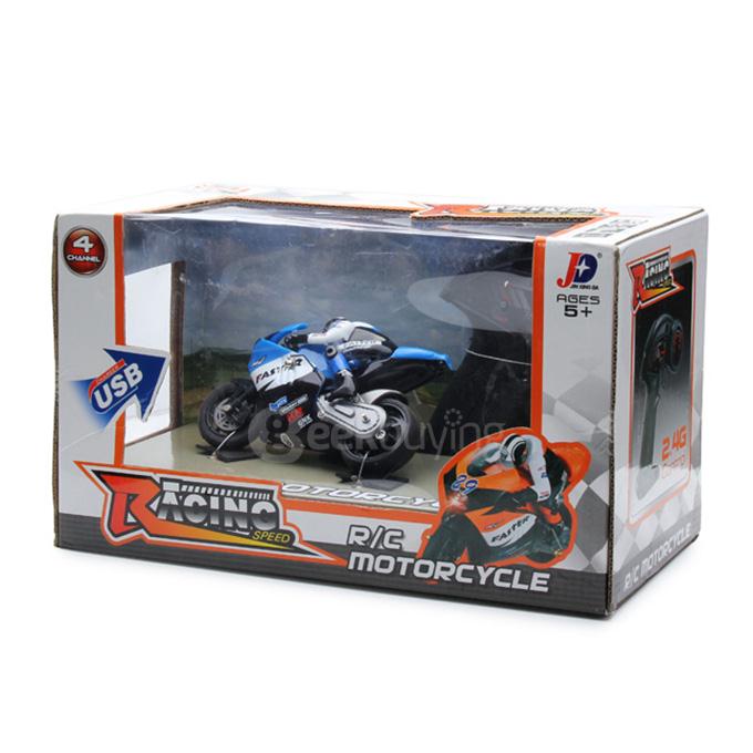 Jinxinda 1/16 Mini Motorcycle Racing Bike 2.4GHz Drift Motor RTR - Blue