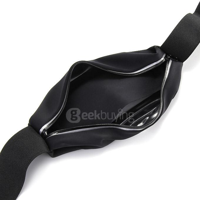 4.7 Touch Screen Waterproof Waist Pack Running Belt Flip Belt Money Waist Pouch For iPhone 6 iPhone 6s - Black