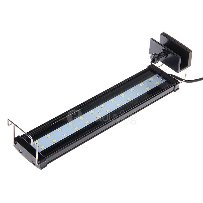 DEE-20L 5W 25-LED Blue White Light Clip Lamp for Aquarium - Black