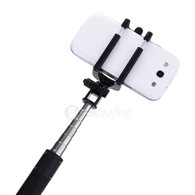 Extendable Mini Wireless Selfie Stick Rechargeable Handheld Bluetooth Monopod For iPhone Samsung HTC SONY - Purple