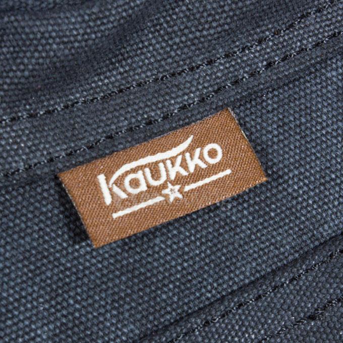 KAUKKO FS244 Fashion Backpack Travel Bag Pure Cotton Canvas Bag With Adjustable Shoulder Strap - Black