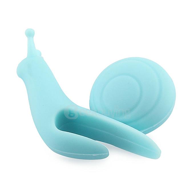 Attractive Cute Snail Shape Silicone Tea Bag Infuser Holder - Blue