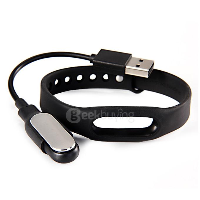 Original Xiaomi Mi Band 2015 Upgraded Version Xiaomi Wristband IP67 Bluetooth 4.0 Bracelet with White LED Lights - Black
