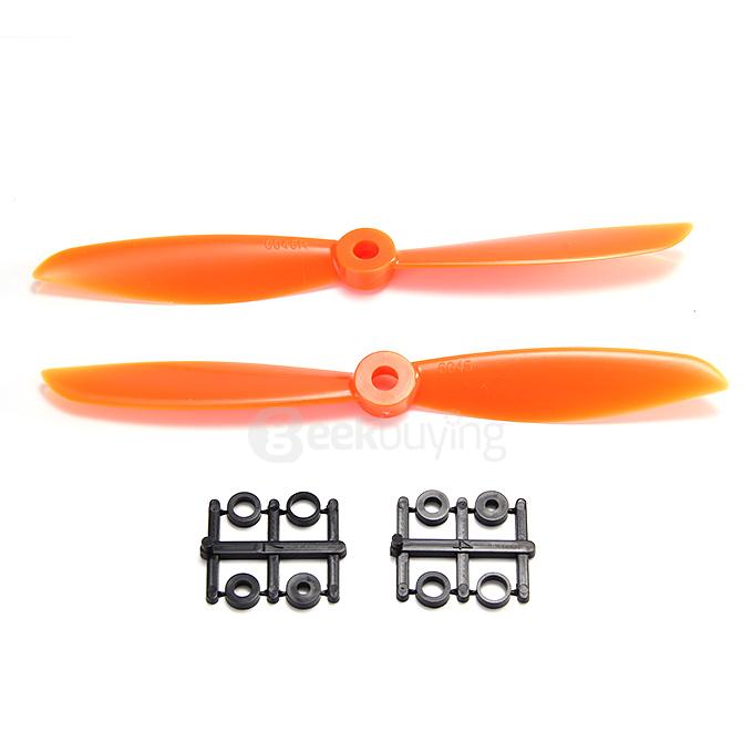Gemfan 6045 Propellers Prop CW/CCW For ZMR250 QAV250 240 Mini Quadcopter - Orange
