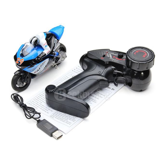 Jinxinda 1/16 Mini Motorcycle Racing Bike 2.4GHz Drift Motor RTR - Blue