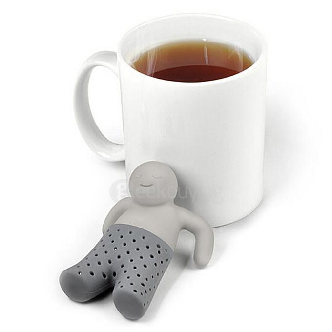 Portable Creative Silicon Mr Tea Infuser Tea Bag Holder 5Pcs - Mixed Color