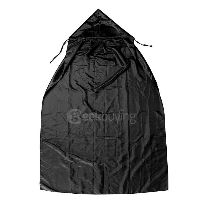 Adult Cosplay Halloween Masquerade Costumes Death Sorcerer Vampires Cloak with Hood - Black