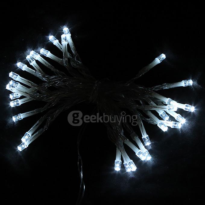 50 LED String Lights Battery Operated Light Strips for Christmas Wedding Birthday Party - White