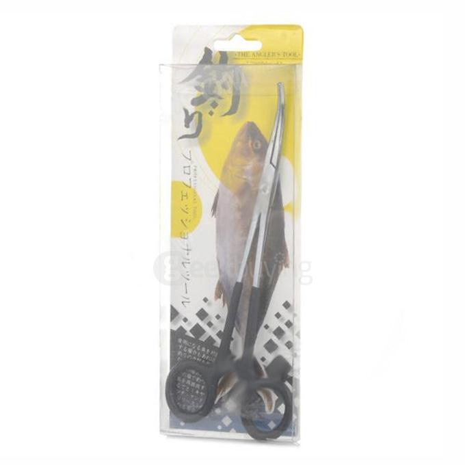 030 Convenient Stainless Steel Angler Pliers Clamp Toolkit For Fishing - Silver + Black