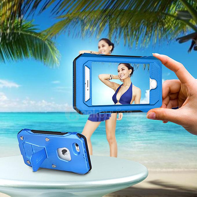 RIYO Waterproof Shockproof Dirtproof SnowProof IP68 Standard Cover Case Protective Case For iPhone 6 Plus / iPhone 6s Plus - Blue