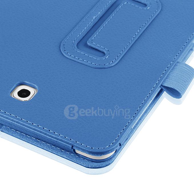 Foldable Leather Stand Cover Case with Holder For Samsung GALAXY Tab S2 8.0 Inch Tablets - Blue