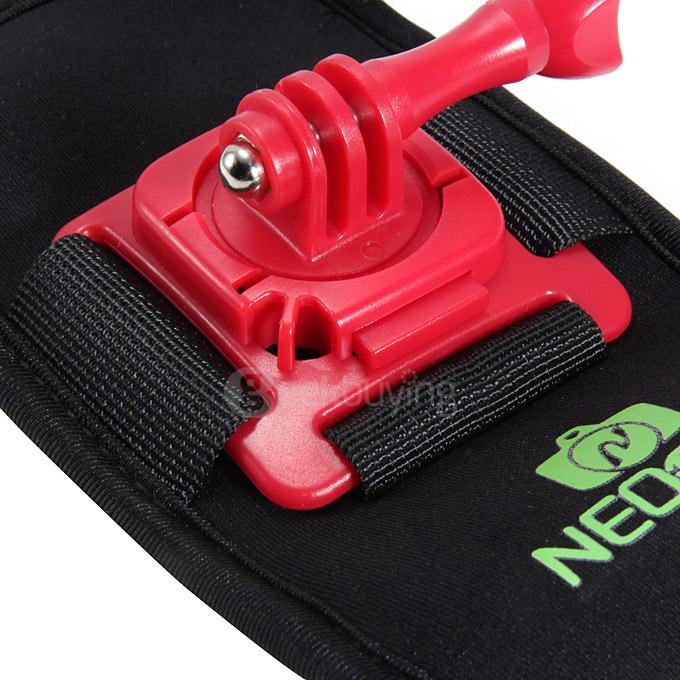 Neopine NSC-1 Adjustable Backpack Mount Camera Accessory For Xiaoyi Yi / Gopro Action Camera - Red