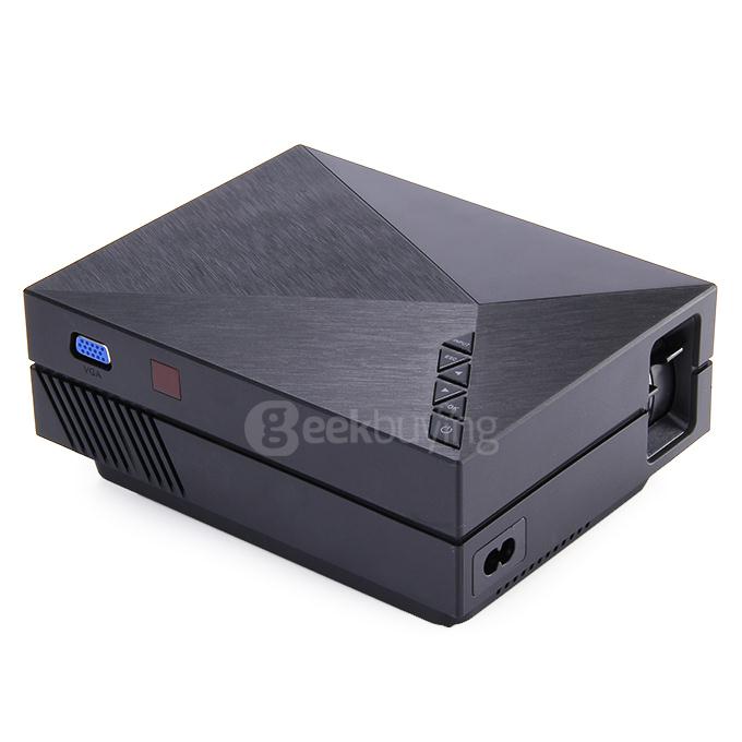 GM60 LED FHD Projector 1000LM 1080P Multimedia Player USB SD VGA HDMI AV for Home Office Outdoor