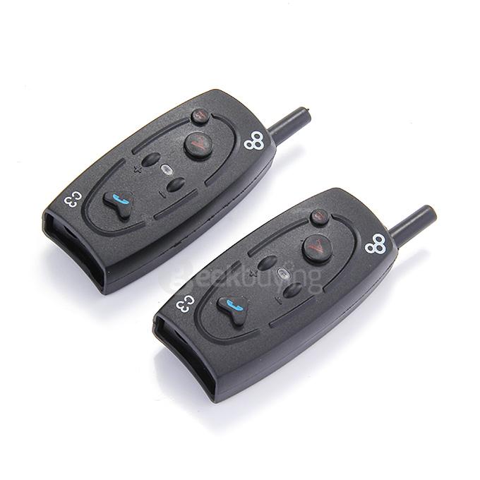 C3 Bluetooth 3.0 Intercom Climder IP65 Waterproof FM BT Motorcycle Helmet Bluetooth Headeset & Intercom - Black