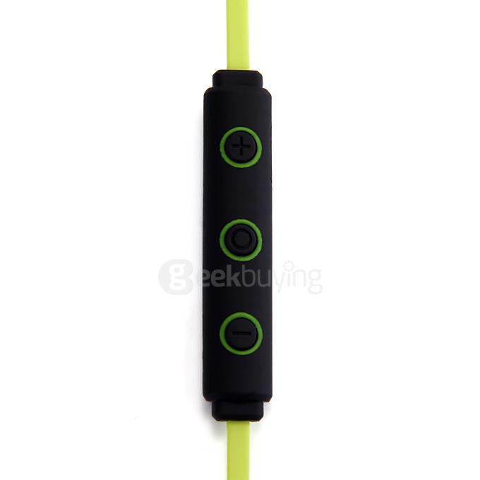 IP55 Wireless Bluetooth Earphone CSR 4.1 Voice Prompt Multipoint Music Headset Stereo Sports Earpiece with MIC - Yellow