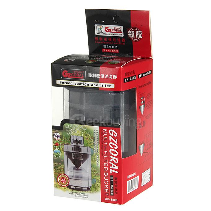 CR-8800 3 In 1 Forced Suction Filter Strainer Aquarium Accessories