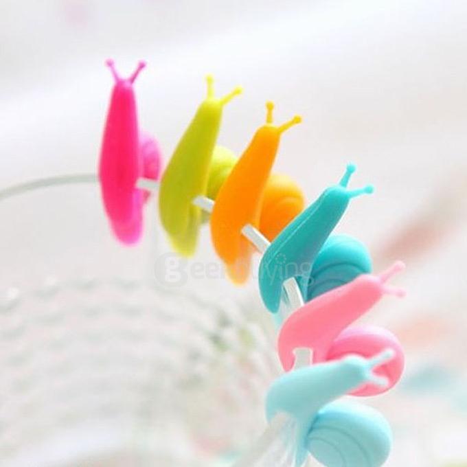 Attractive Cute Snail Shape Silicone Tea Bag Infuser Holder - Pink