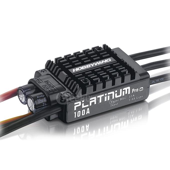 Hobbywing Platinum Series ESC Platinum-100A-V3 Professional High Performance ESC 100A 2-6S For 480-550 Class Helicopters
