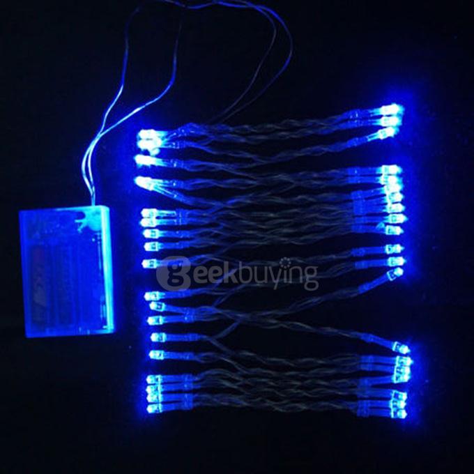 30 LED String Lights LED Strips Battery Operated Lamp For Bedroom Decoration Wedding Christmas Party - Blue