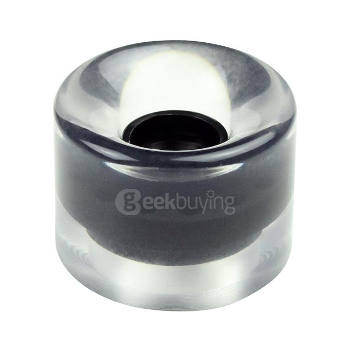 EC-W6045 95A High Strength PU Longboard Skateboard Wheels 60mm*45mm - Black + Transparent (4 PCS)