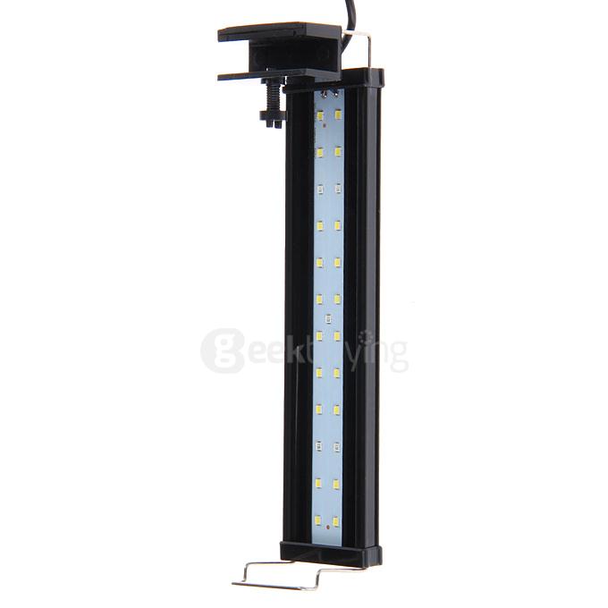 DEE-20L 5W 25-LED Blue White Light Clip Lamp for Aquarium - Black