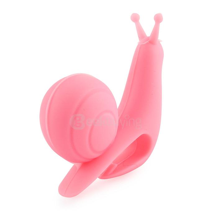 Attractive Cute Snail Shape Silicone Tea Bag Infuser Holder - Pink