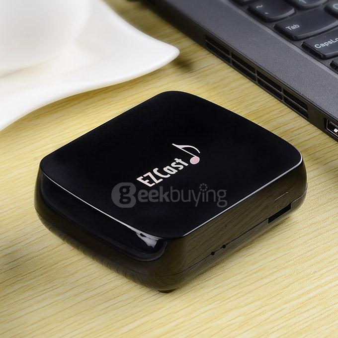 M7 Wi-Fi Audio Music Streamer Receiver HD Media Box Wi-Fi Support Qplay DLAN AirPlay EZCast - Black