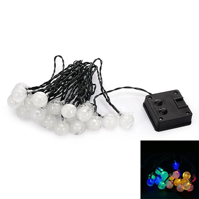 Solar Flower String Lights 20 Led Outdoor Fairy Blossom Lighting for Garden Patio Path Christmas Indoor - Rainbow