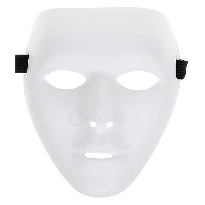 Scary Saw Billy PVC Mask for Halloween Masquerade Parties - White