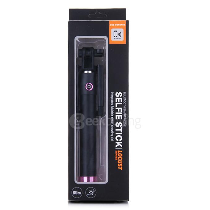 Extendable Mini Wireless Selfie Stick Rechargeable Handheld Bluetooth Monopod For iPhone Samsung HTC SONY - Purple