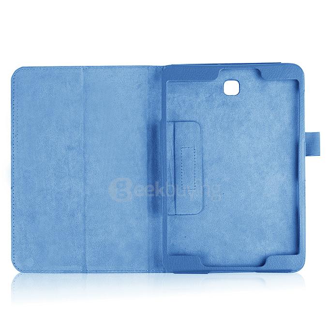 Foldable Leather Stand Cover Case with Holder For Samsung GALAXY Tab S2 8.0 Inch Tablets - Blue